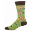Calcetines de Algodón Media Caña Capybara Verde Café Marca Socksmith