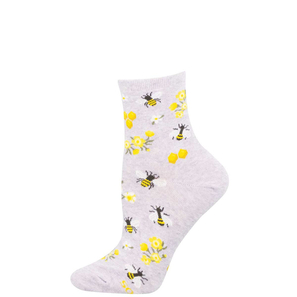 Calcetines algodón media caña Honey Bee Floral 36-41 SOCKSMITH