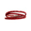 Pulsera Virgen del Rocío Cuero Rojo Marca De Bussy