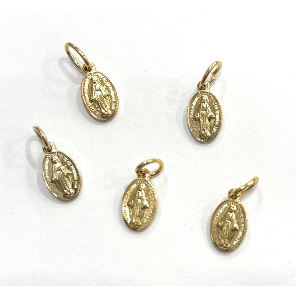 MEDALLA VIRGEN MILAGROSA METAL 11MM BAÑO CHAPADO EN ORO | DE BUSSY | ENVASE 5 UDS. UNIDAD | 8488000030456 Imagen principal del producto