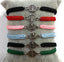 Pulsera Virgen Rocio 10 mm baño plata DE BUSSY