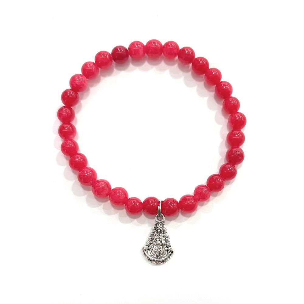 PULSERA VIRGEN ROCIO 17MM BAÑO PLATA AGATA | DE BUSSY | ENVASE 6 UDS. UNIDAD | 8488000030753 Imagen principal del producto