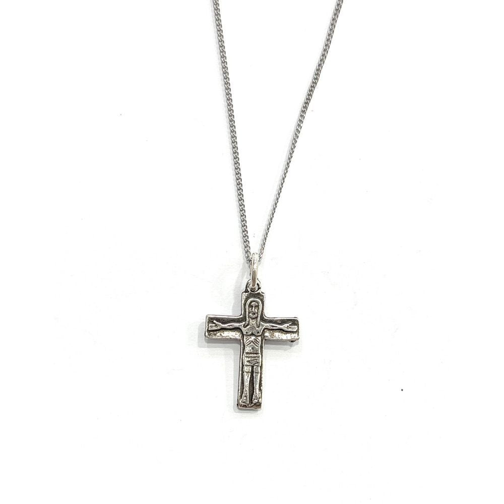 Collar Cruz Camino Itinerante Plata 20mm Marca De Bussy