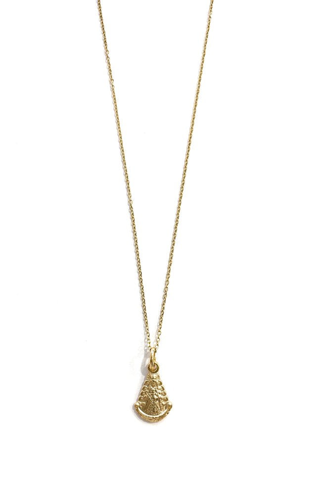 Collar Virgen del Rocío metal baño oro 17mm de Bussy