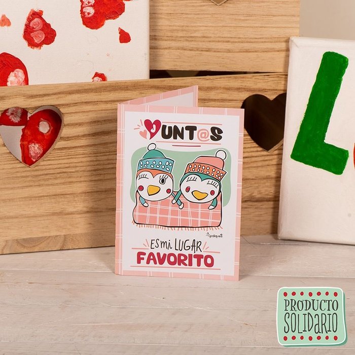 PACK 10 TARJETAS DE FELICITACION JUNTOS EL MEJOR LUGAR | YOSIQUESE SL | 1 UNIDAD | 8495390718567 Imagen principal del producto