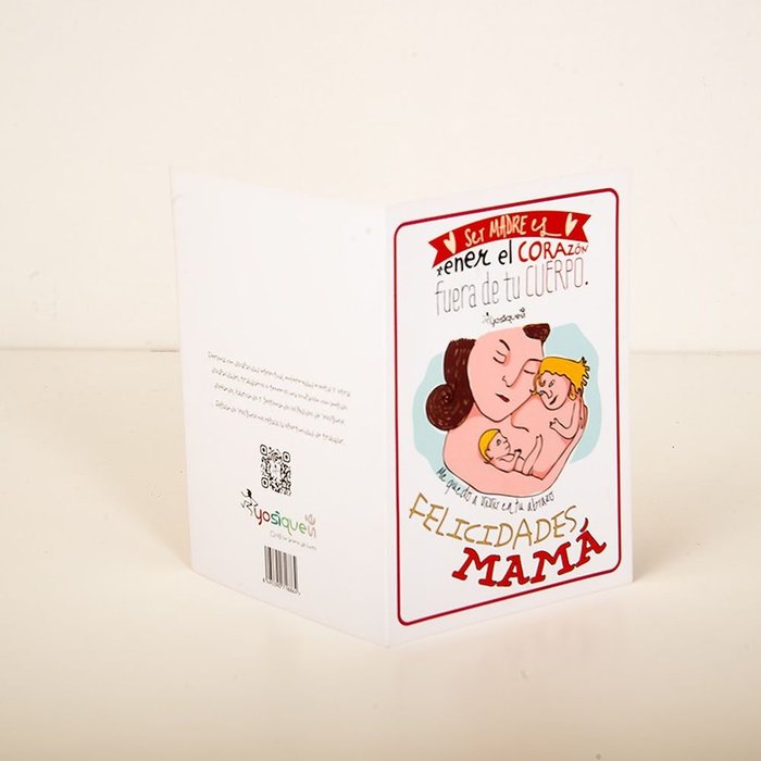 PACK 10 TARJETAS DE FELICITACION SER MADRE | YOSIQUESE SL | 1 UNIDAD | 8495390718598 Imagen principal del producto