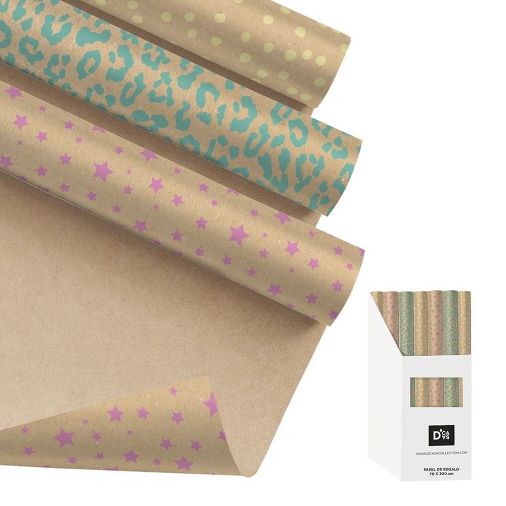 Expositor 72 Rollitos Papel Regalo 200x70cm Craft Color DCASA Imagen principal del producto