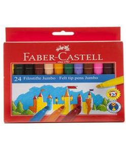 Rotulador Faber Castell Jumbo 24 Colores Surtidos | Faber Castell | Pack 1 Unidades Imagen principal del producto