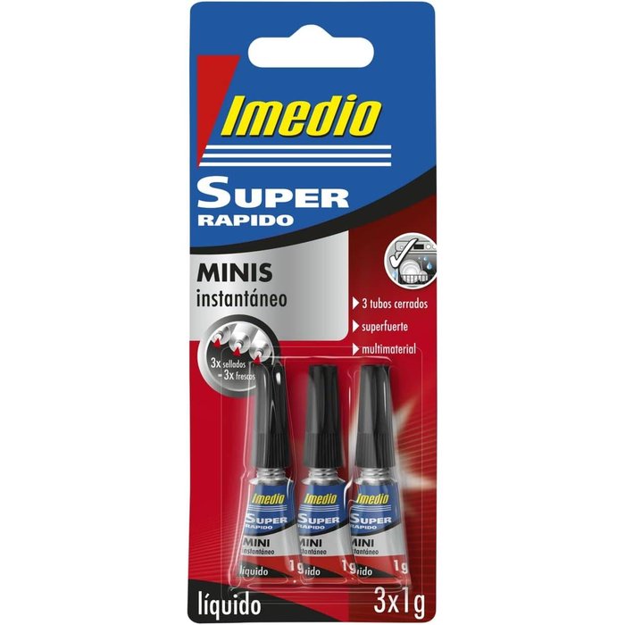 PEGAMENTO IMEDIO SUPER RAPIDO MINI 3UDS X 1 GRAMO | 1 UNIDADES | (PRODUCTOS IMEDIO, S,A,) Imagen principal del producto