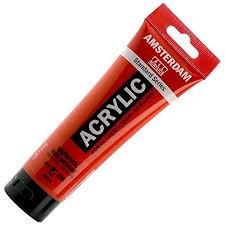 PINTURA ACRILICO AMSTERDAM 120ML ROJO NAFTOL MEDIO | 3 UNIDADES | (TALENS ESPAÑA)