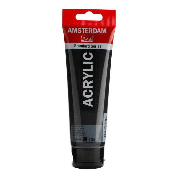 Pintura Acrílica Amsterdam Negro Oxido 120 ml TALENS ESPAÑA Imagen principal del producto