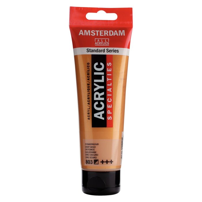 Pintura Acrílica Amsterdam Oro Oscuro 120 ml Marca Talens España
