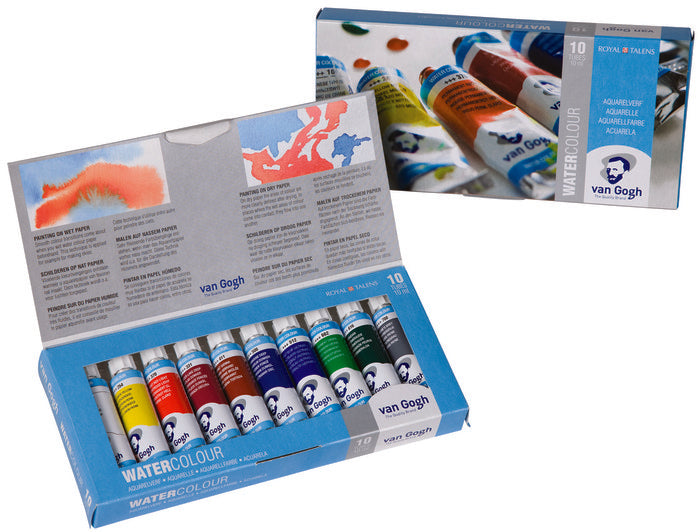 ACUARELA VAN GOGH TUBO 10 ML ESTUCHE CARTON 10 COLORES | 1 UNIDADES | (TALENS ESPAÑA) Imagen principal del producto