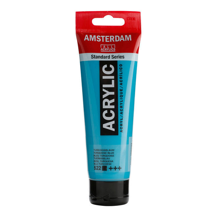 Pintura Acrílica Amsterdam Azul Turquesa 120 ml TALENS ESPAÑA