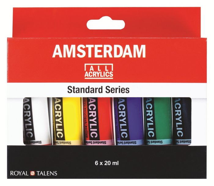 Pintura Acrílica Amsterdam Estuche 6 x 20 ml Talens España