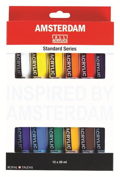 Pintura Acrílica Amsterdam Estuche 12 x 20 ml TALENS ESPAÑA