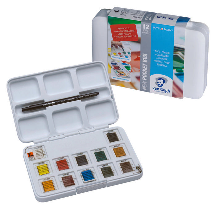 ACUARELA VAN GOGH POCKET CAJA 12 PANS | 1 UNIDADES | (TALENS ESPAÑA) Imagen principal del producto