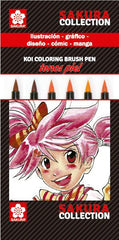 ROTULADOR KOI COLORING TONOS ROSADOS ESTUCHE 6 UDS | 1 UNIDADES | (TALENS ESPAÑA)