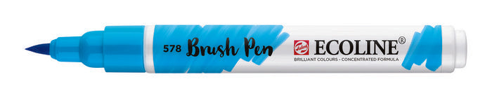Rotulador Ecoline Brushpen Azul Celeste | Talens España | Pack 3 Unidades Imagen principal del producto