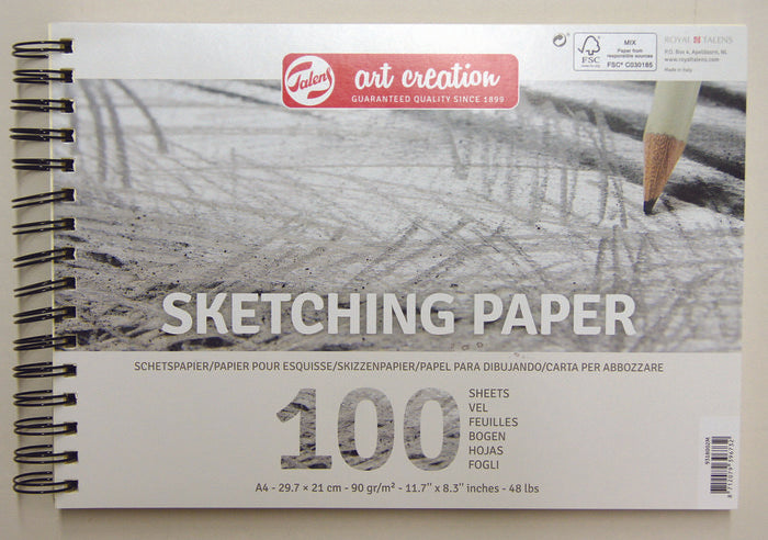 Bloc Espiral Estándar Liso 90g | Talens España | Cartón | Formato Estándar | Pack 1 Unidades