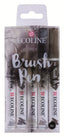 Rotulador Ecoline Brushpen Gris 5 Unidades | Talens España | Pack 1 Unidades