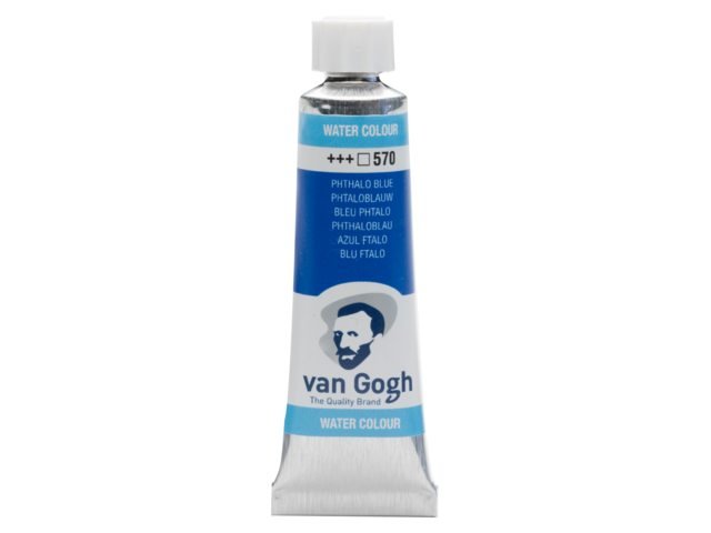 ACUARELA VAN GOGH TUBO 10ML AZUL FTALO | 3 UNIDADES | (TALENS ESPAÑA) Imagen principal del producto