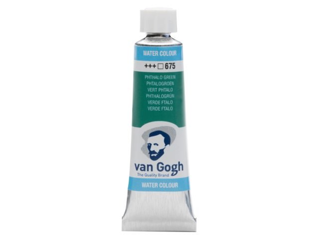 Acuarela Van Gogh tubo 10ml verde ftalo marca pintura artística