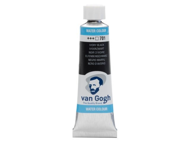ACUARELA VAN GOGH TUBO 10ML NEGRO MARFIL | 3 UNIDADES | (TALENS ESPAÑA)