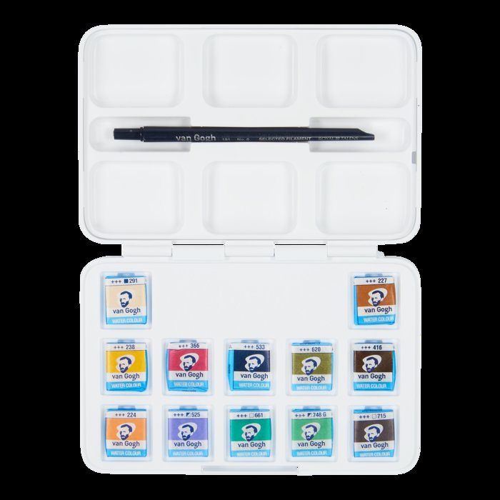 ACUARELA VAN GOGH POCKET CAJA 12 TONOS TENUES | 1 UNIDADES | (TALENS ESPAÑA)
