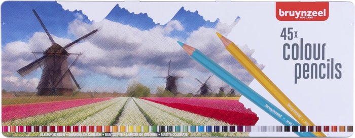LAPIZ BRUYNZEEL 45 COLORES CAJA METAL HOLANDA | 1 UNIDADES | (TALENS ESPAÑA)