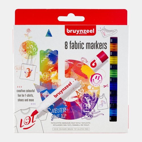 Rotulador Para Textil Bruynzeel 8 Colores Estuche Carton | Talens España | Pack 1 Unidades Imagen principal del producto