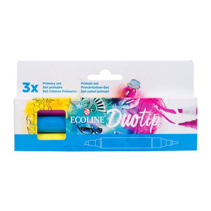 Rotulador ecoline Duotip Estuche 3 colores primarios TALENS ESPAÑA Imagen principal del producto