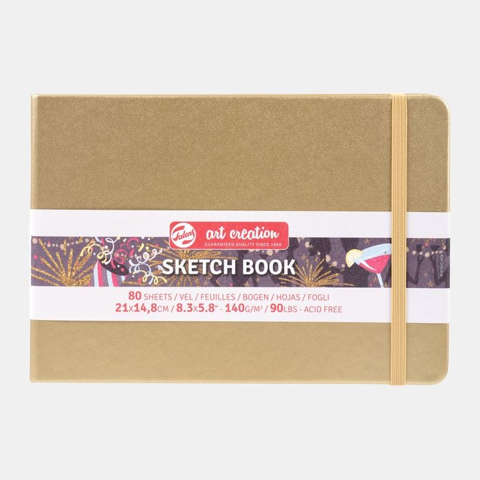 Cuaderno Bocetos 21x15cm 140 g 80 Hojas Oro Blanco Talens España Imagen principal del producto