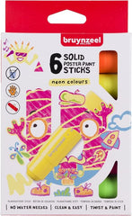 TEMPERA SOLIDA BRUYNZEEL 6 COLORES NEON | 1 UNIDADES | (TALENS ESPAÑA)