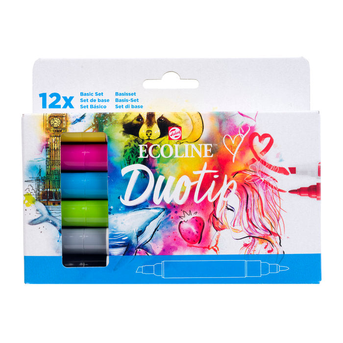 Rotulador Ecoline Duotip Estuche 12 Colores Basic TALENS España Imagen principal del producto