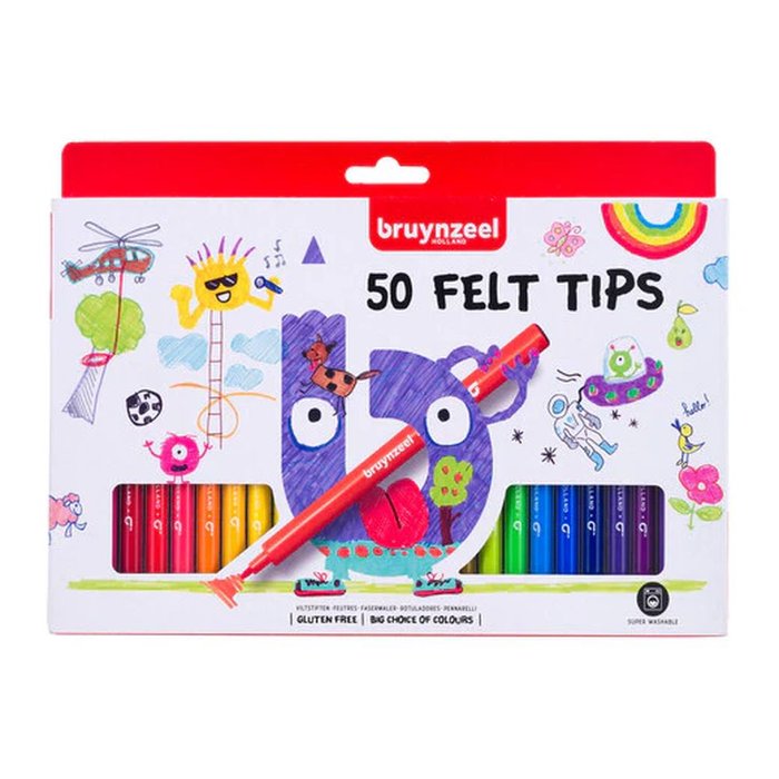 Rotulador Bruynzeel Estuche 50 Colores | Talens España | Pack 1 Unidades Imagen principal del producto