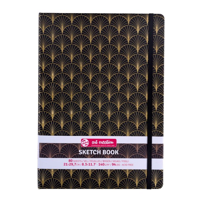 Cuaderno bocetos Art Decó 21x30cm 140g 80 hojas
