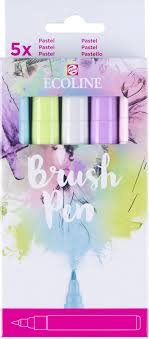 Rotulador Ecoline Brushpen Pastel 5 Unidades | Talens España | Pack 1 Unidades Imagen principal del producto