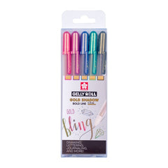 BOLIGRAFO GELLY GOLD SHADOW 5 COLORES SURTIDOS | 1 UNIDADES | (TALENS ESPAÑA)