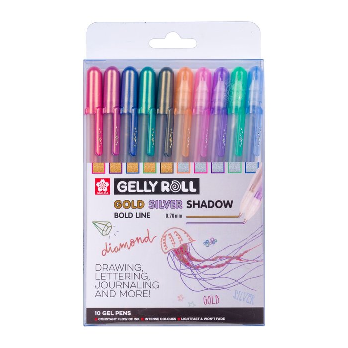BOLIGRAFO GELLY GOLD/SILVER SHADOW 10 COLORES | 1 UNIDADES | (TALENS ESPAÑA)