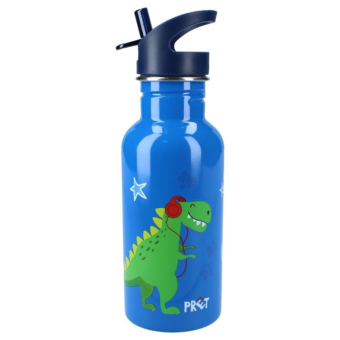 BOTELLA INFANTIL ALUMINIO 500ML CON PAJINA DINOSAURIO | VADOBAG | 1 UNIDAD | 8712645291881