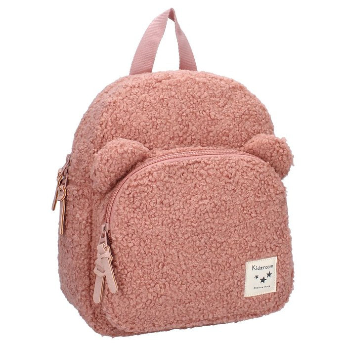 MOCHILA INFANTIL PELUCHE ROSA OREJITAS KIDZROOM | VADOBAG Imagen principal del producto