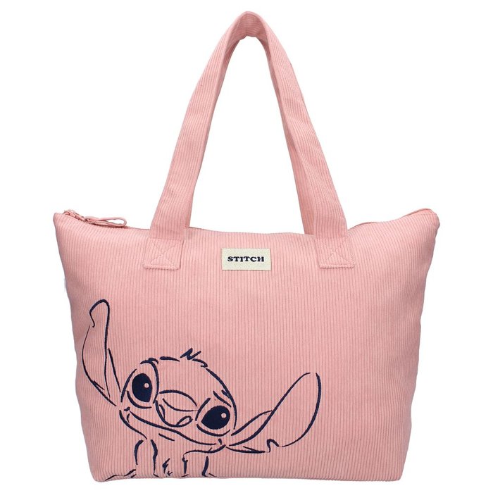 BOLSO SHOPPING STITCH ROSA LONETA CON CREMALLERA | VADOBAG Imagen principal del producto