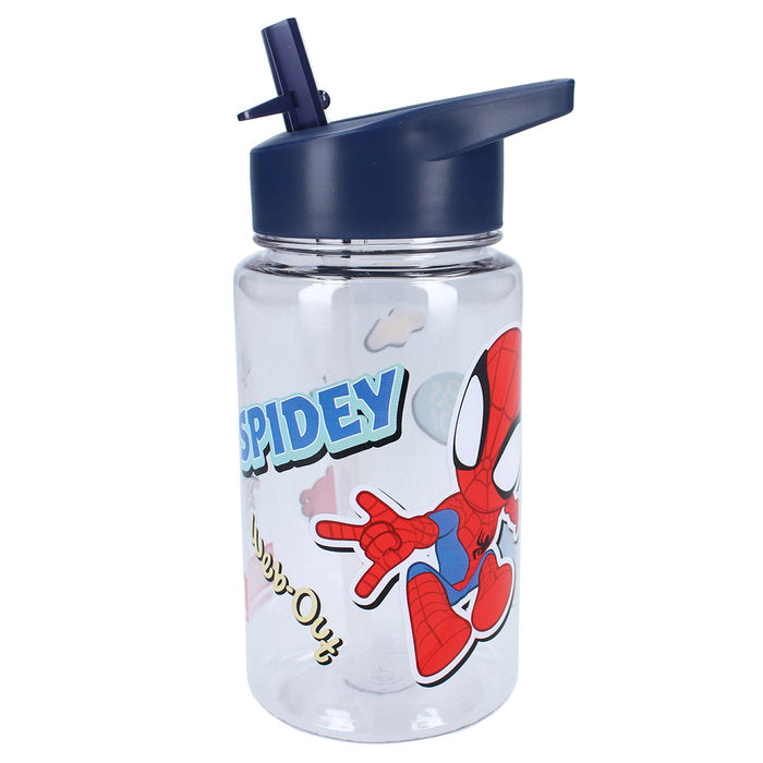 BOTELLA PP CON PAJITA 450ML SPIDEY DRINK UP | VADOBAG | 1 UNIDAD | 8712645316386 Imagen principal del producto