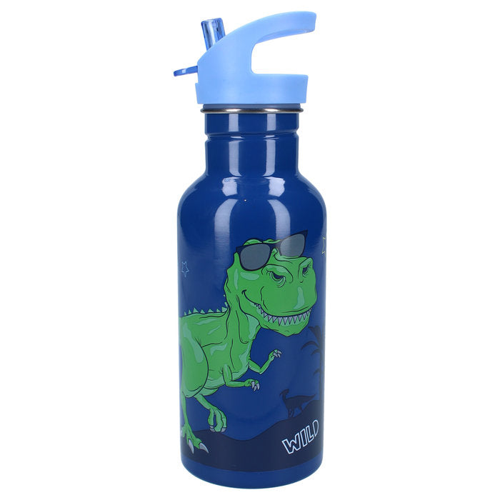 BOTELLA ALUMINIO CON PAJITA 500ML DINO TAKE A SIP | VADOBAG | 1 UNIDAD | 8712645316546 Imagen principal del producto