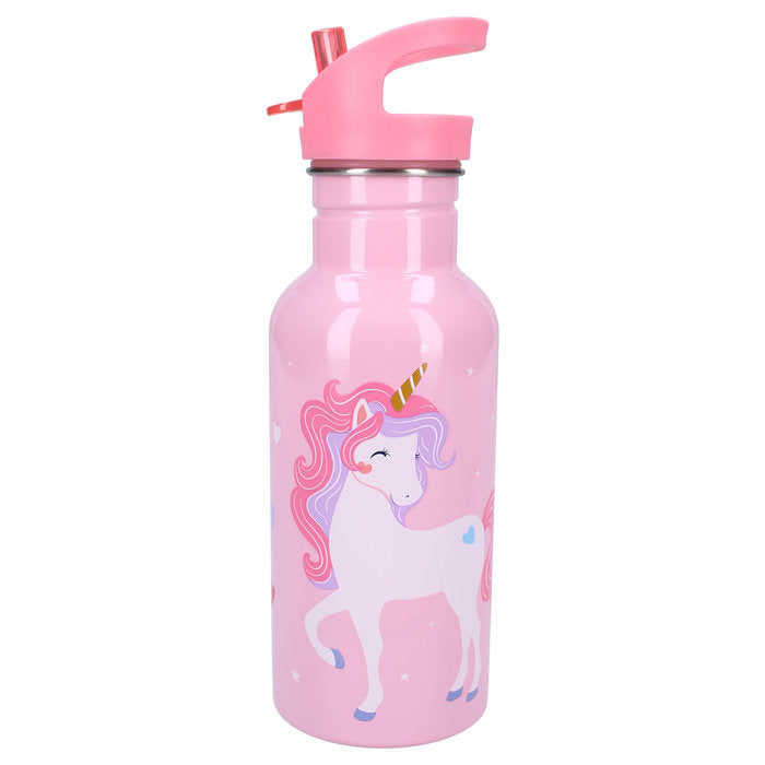 BOTELLA ALUMINIO TERMICA CON PAJITA 500ML UNICORNS | VADOBAG | 1 UNIDAD | 8712645316553 Imagen principal del producto