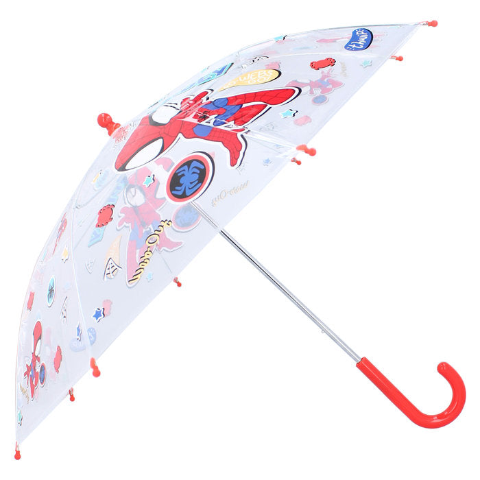 PARAGUAS INFANTIL MANUAL TRANSPARENTE SPIDEY RAINY DAYS | VADOBAG | 1 UNIDAD | 8712645316737 Imagen principal del producto