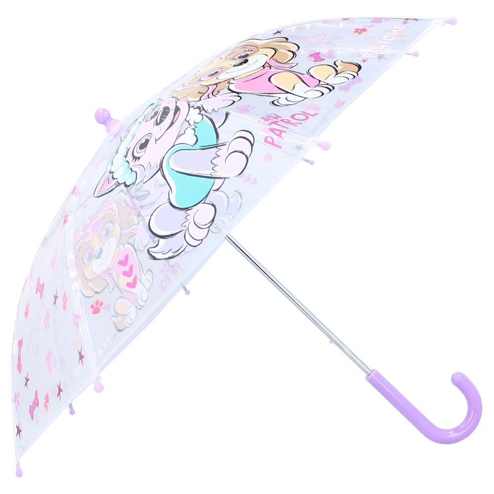 PARAGUAS INFANTIL MANUAL TRANSPARENTE PAW PATROL RAINY DAYS | VADOBAG | 1 UNIDAD | 8712645316799 Imagen principal del producto