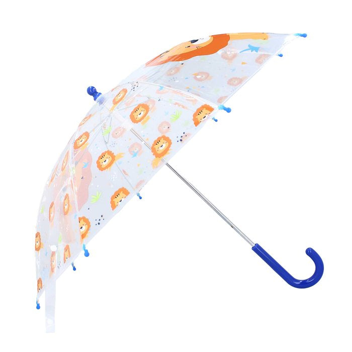PARAGUAS INFANTIL MANUAL TRANSPARENTE LION RAINY DAYS | VADOBAG | 1 UNIDAD | 8712645316836 Imagen principal del producto