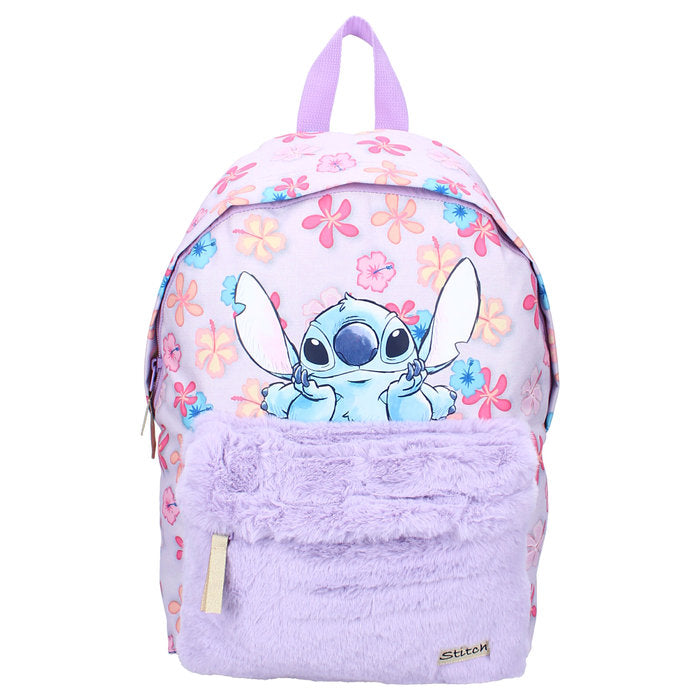 Mochila infantil con bolsillo 36 cm Peluche Stitch Fantasy VADOBAG